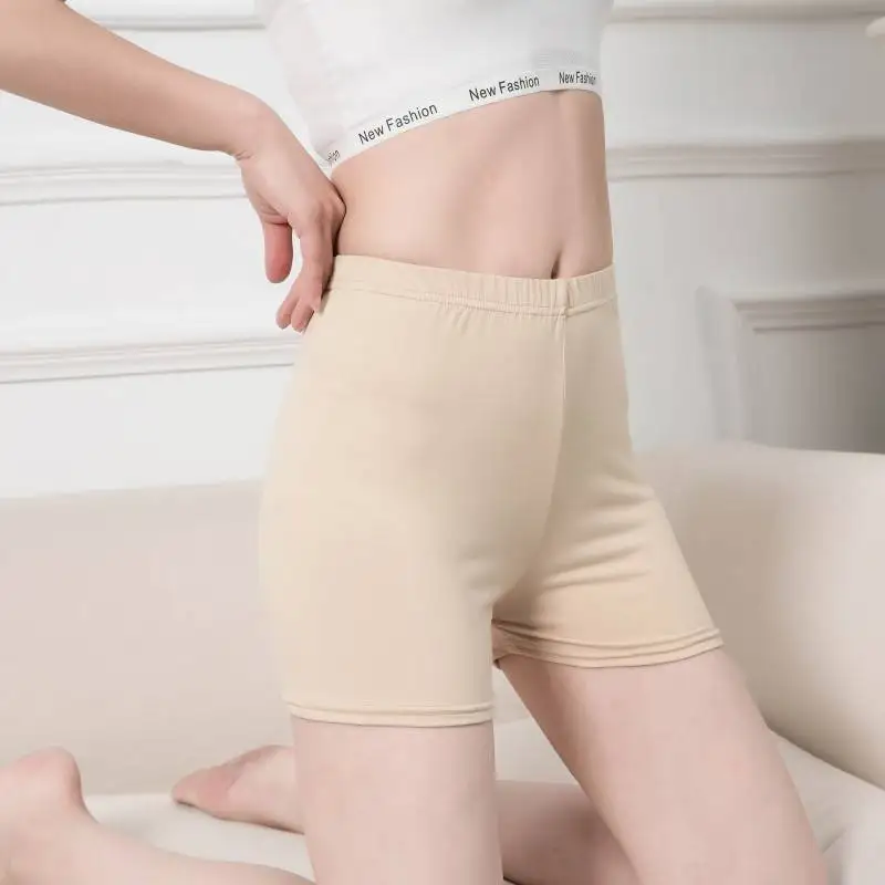 Leopard Print Safety Shorts Slimming Pants Summer Cool Milk Silk Three-Point Pants Close-Fitting Comfortable Women's Leggings