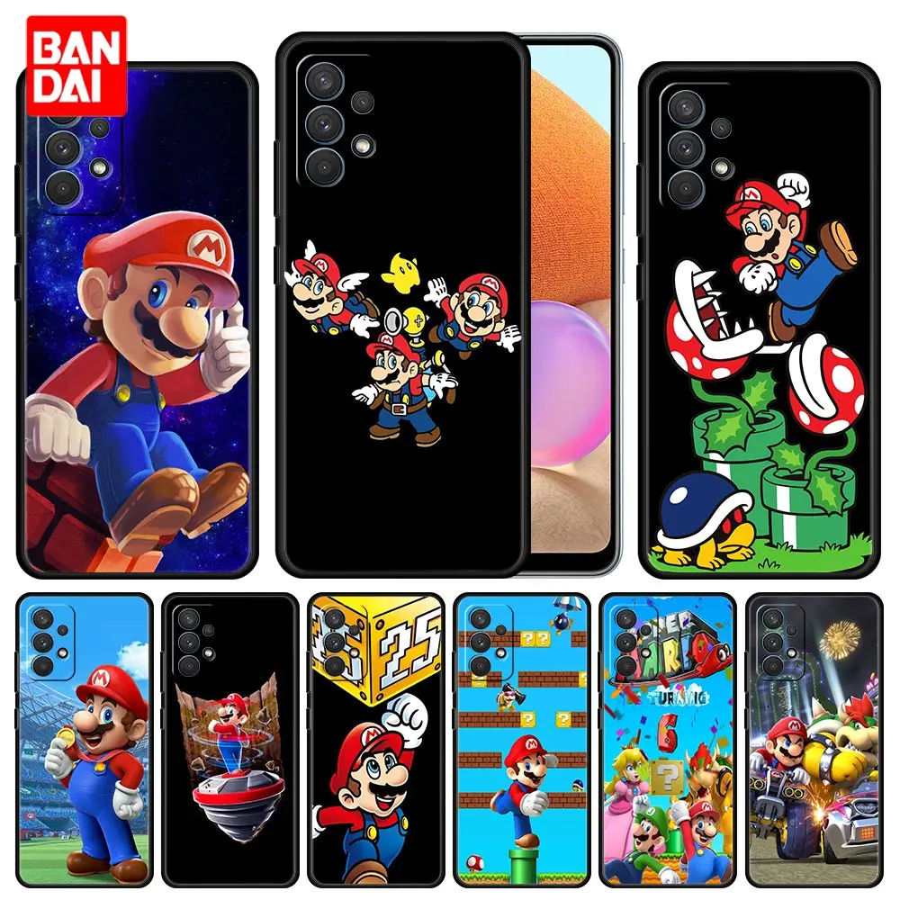 

Super Mario Game Cute Phone Case for Samsung Galaxy A51 A52 A03 A13 A31 A32 A50 A70 A71 Note 20 Ultra 5G Cover Soft Bag Silicone