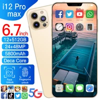 Celulares 6 7 Inch Smartphone 12GB 512GB Apple IPhone Pro Max Cellphone Samsung Huawei Mobilephone Cell Phones Unlocked