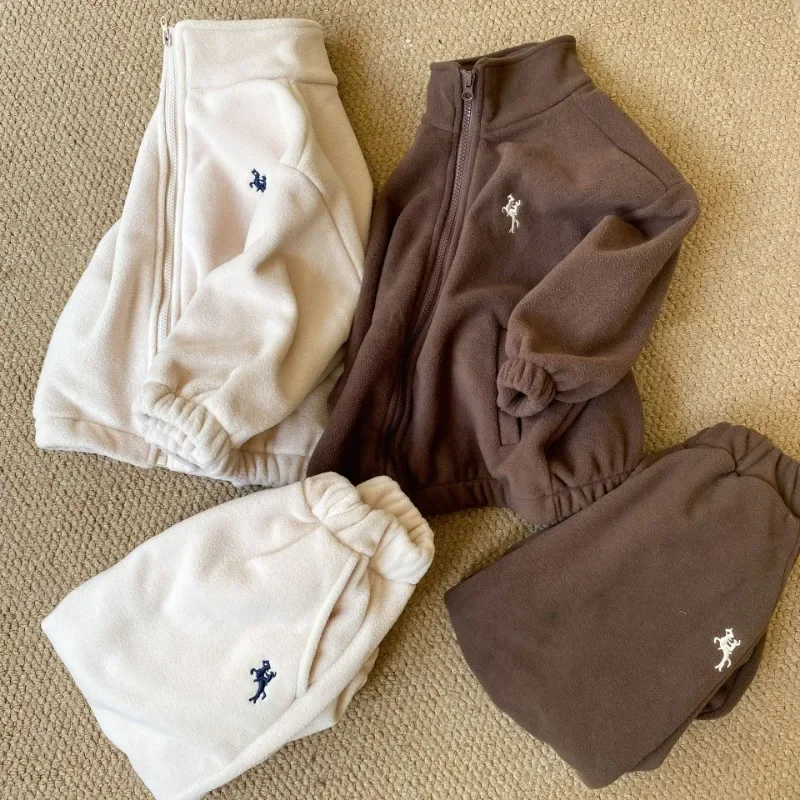 Комплекты одежды для маленьких мальчиков и девочек детский осенне-зимний