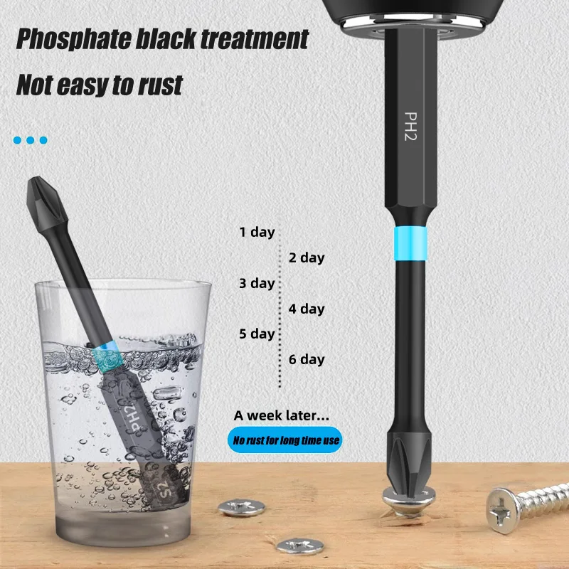 Набор ударных отверток PH2 2/5/6 шт. набор магнитных крестовых ударная дрель винт из