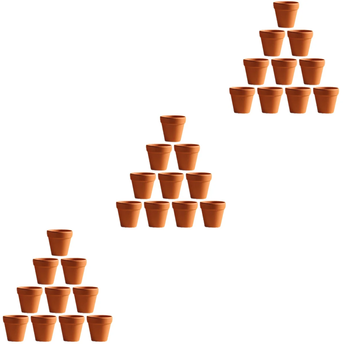 

60 шт., цветочные горшки с отверстиями для керамической глины
