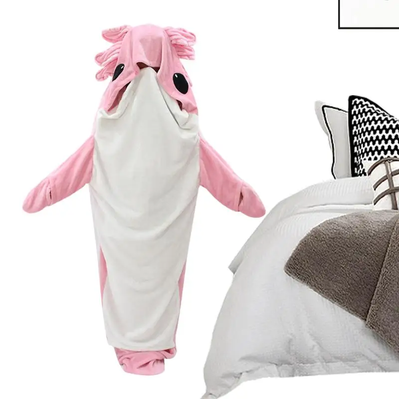 

Wearable Blanket Onesie Sleeping Bag Salamander Onesie Cosplay Costume Warm and Comfortable Throw Blanket
