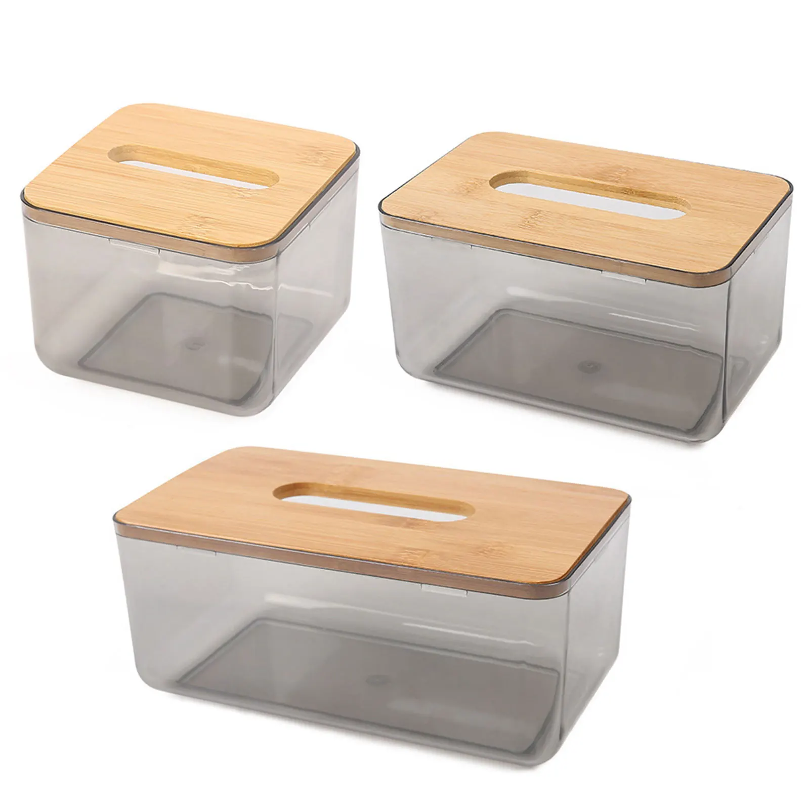 

Прозрачный пластиковый диспенсер для салфеток, многофункциональный контейнер для салфеток для офиса, ресторана, общежития JS22