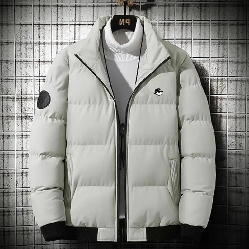 Men Golf Jackets Korea Fashion Casual Windbreaker Autumn Winter Man Golf Clothing Cotton-padded Jacket Down Thicken Warm Jacket