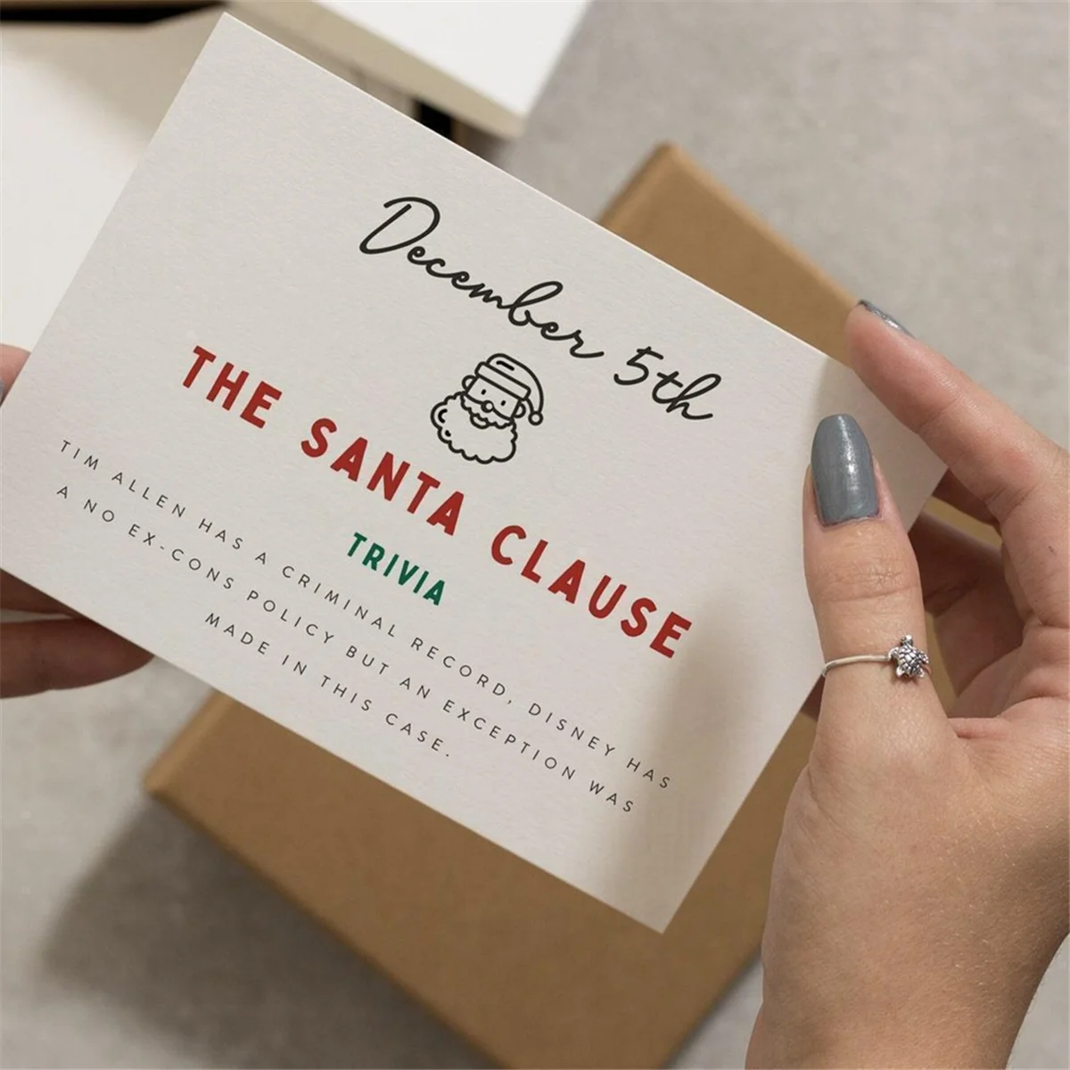 Рождественские открытки-календарь 24 шт. набор рождественских календарей