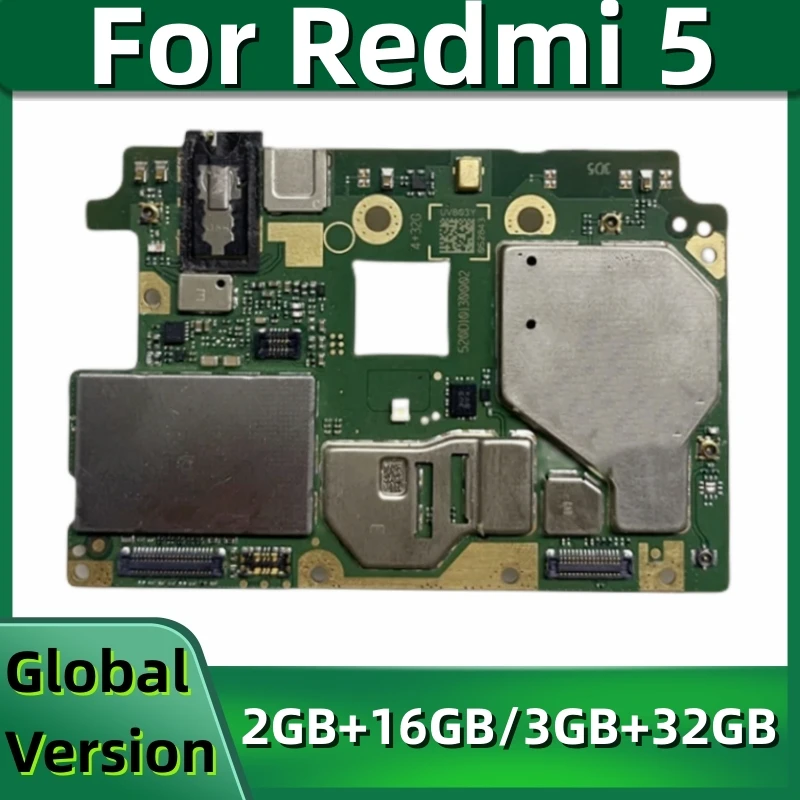 

Motherboard for Xiaomi Redmi 5, Original Unlocked Mainboard, with Global Firmware, 16GB, 32GB, Fully Tested