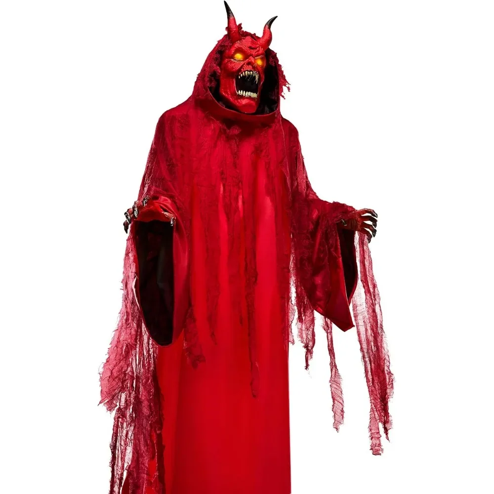 4 9 футов Hell Spawn аниматронное анимационное украшение для тела раздвижные фразы