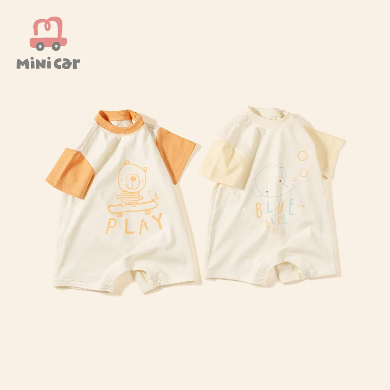 Мини Летние детские комбинезоны для мальчиков и девочек детская одежда