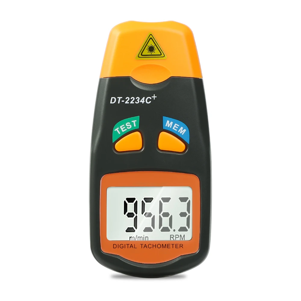 

DT2234C Kebidumei Цифровой Лазерный Тахометр Бесконтактный Тестер Оборотов 0-99999 Об/мин С ЖК-дисплеем Для Измерения Скорост...