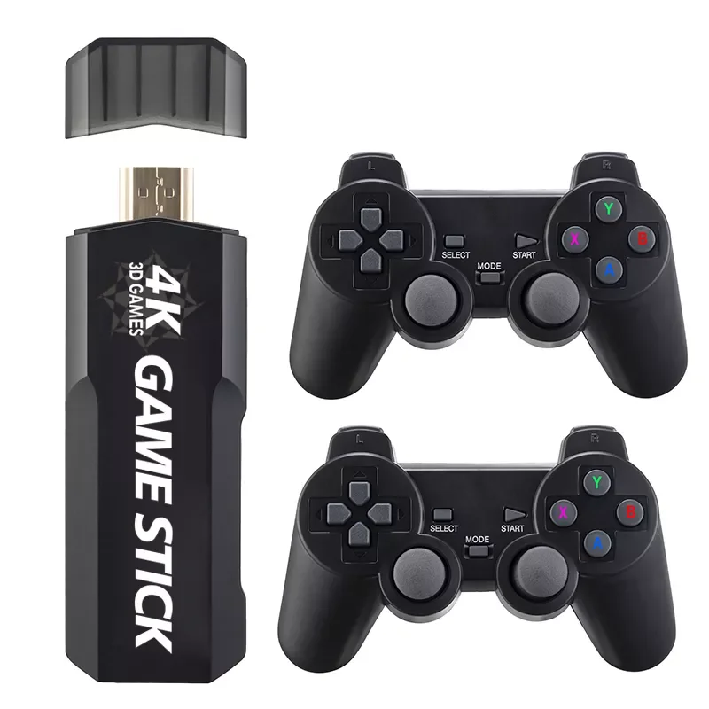 

GD10 Gamebox 4K Game Stick Video Game Console Controller Emuelec4.3 System 50 Simulators with 64GB TF Card 30,000 Classic Games