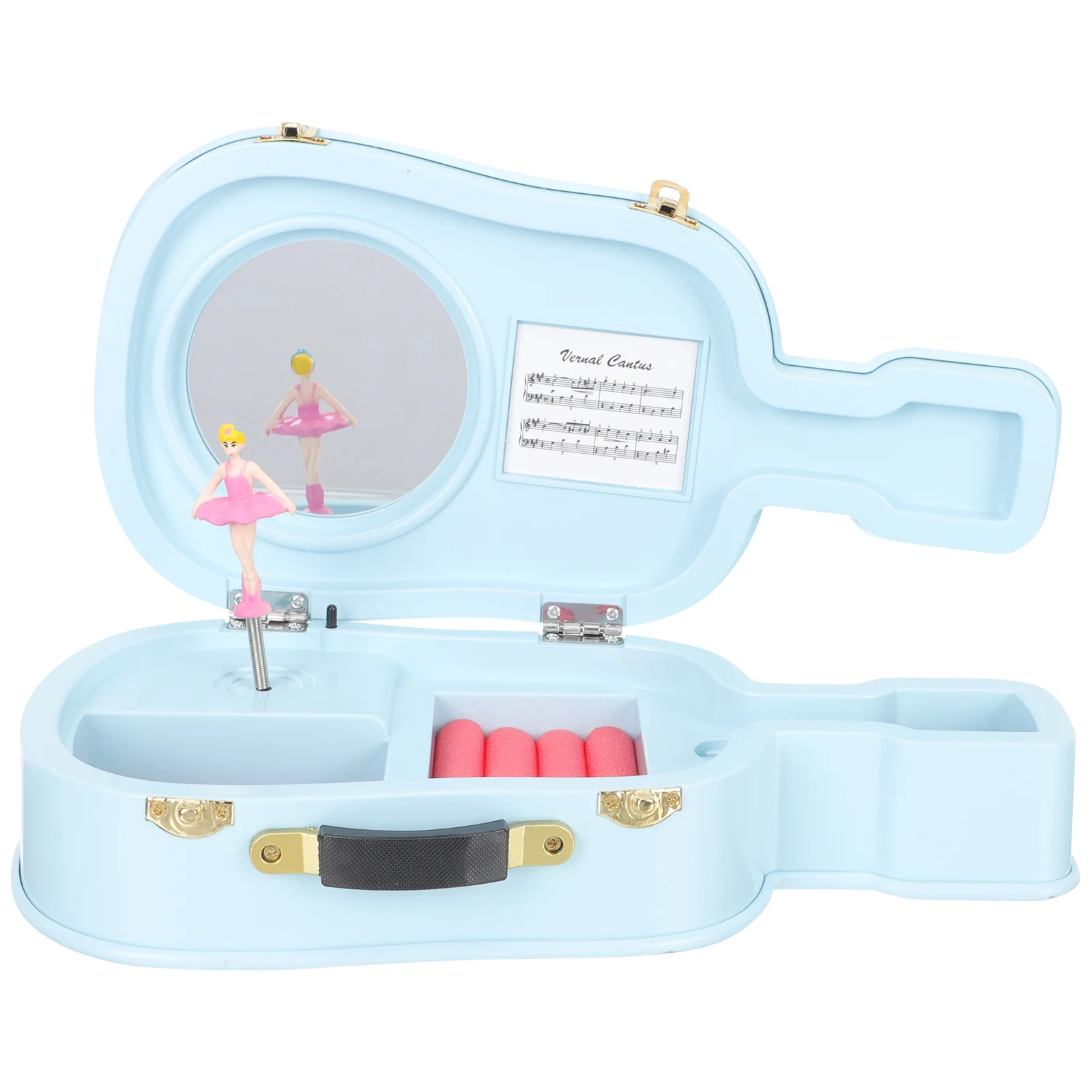 

Kids Music Box Guitar Gifts Little Girl Mini Violin Figurine Vintage Music Box Plastic Acrylic Musical Box Child Girl Presents