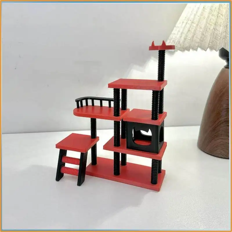 Фото 4-слойная подставка для милых миниатюрных фигурок, материал PLA, 3D-печать, требуется приобретение клея отдельно для самостоятельной сборки. №3