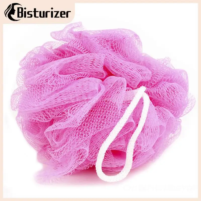 

Mini Soft Body Bubbles Sponge Bath Ball Nylon Scrubber Loofah Mesh Net Ball Cleaning Bath Sponge Multi-color Shower Flower