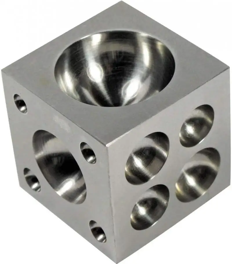 

Dapping Block Square with Polished High Carbon Steel Cavities Bell Making Punching Tools Jewelry Making Tools