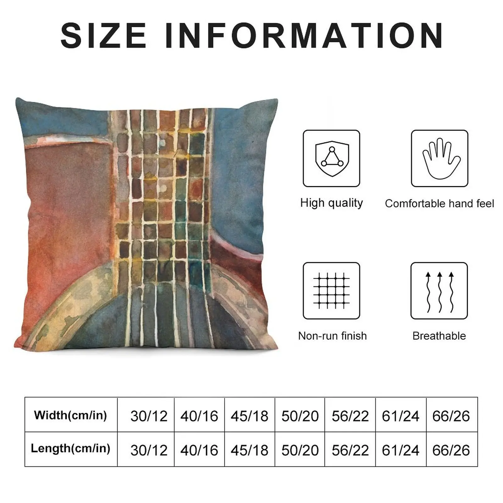 Декоративная красная акустическая подушка для дивана в клетку