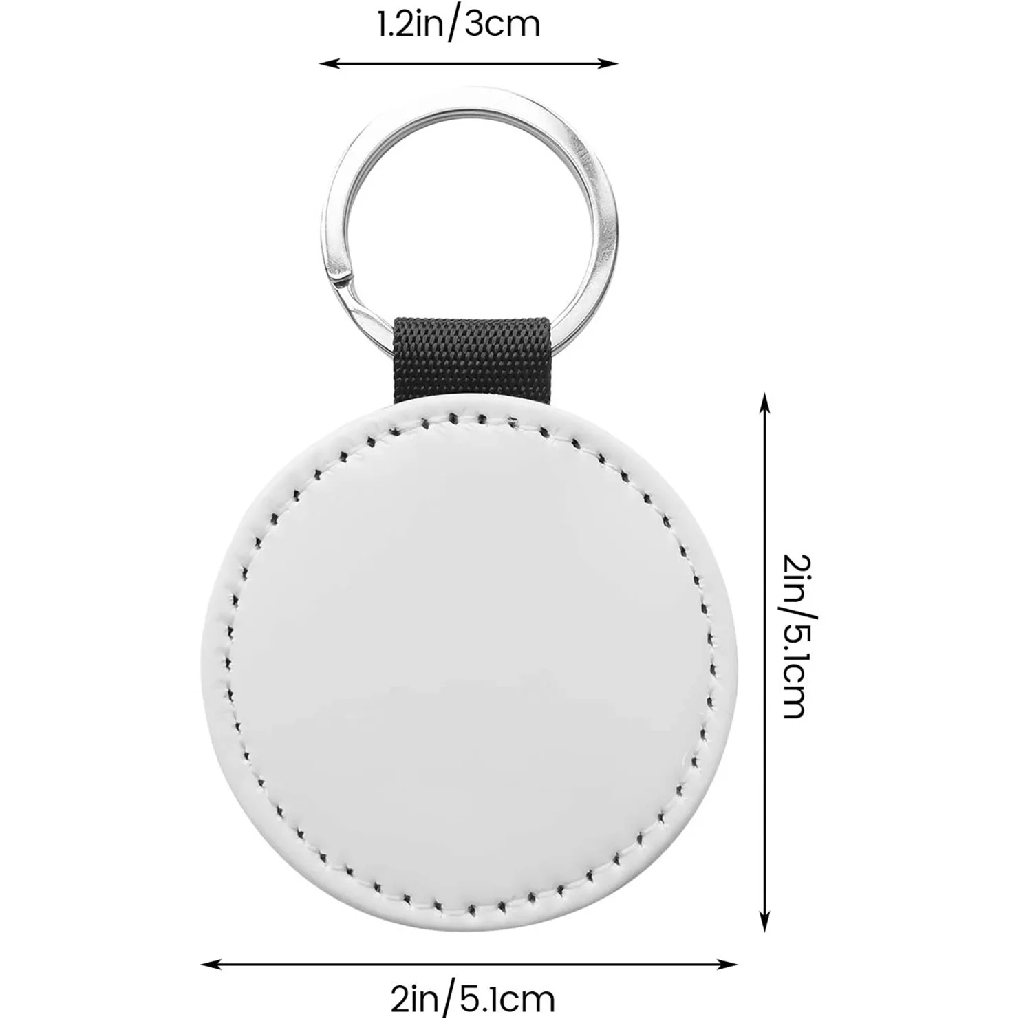10 упаковок брелок для сублимации блестящий из искусственной кожи ключей сделай