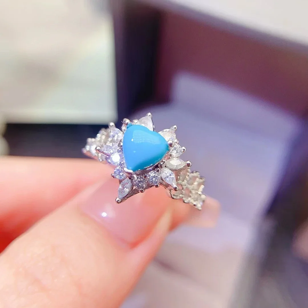 Украшения из серебра 925 пробы с драгоценными камнями 6 мм