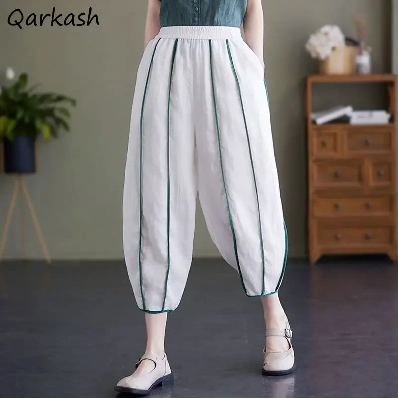 Винтажные шаровары женские мешковатые брюки классическая эстетика шикарные в