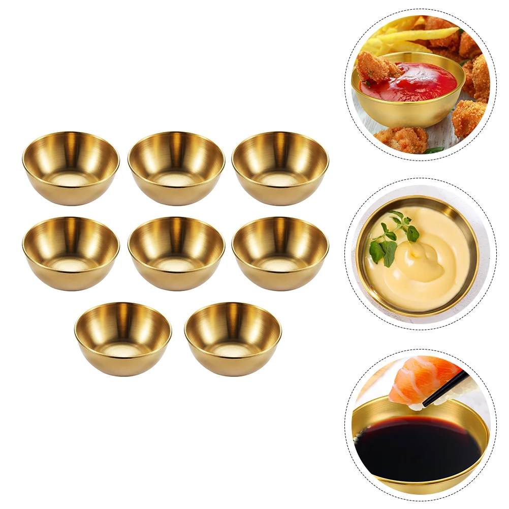 

Dish Seasoning Bowls Sauce Platter Metal Cups Food Dipping Condiment Serving Vegetables Hot Pot