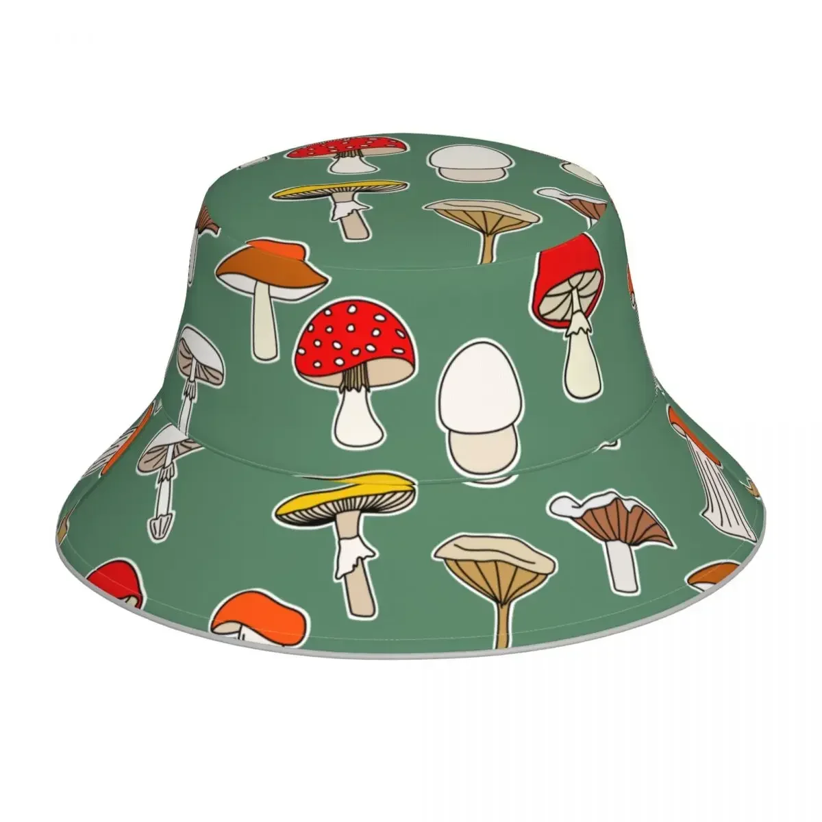 

Панама Светоотражающая с цветными грибами для мужчин и женщин, шляпа рыбака, складная, солнцезащитная, для лета