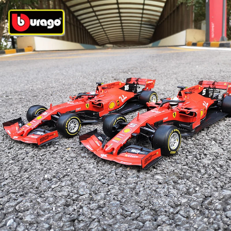 Модель спортивного автомобиля Bburago 1: 1 Ferrari F1 Formula SF16H #5 SF21 #55 из сплава эксклюзивная