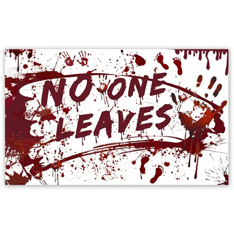 

Bloody Halloween Decorations Photography Background With Blood Splatter Halloween Party Supplies Bloody Footprints Handprints