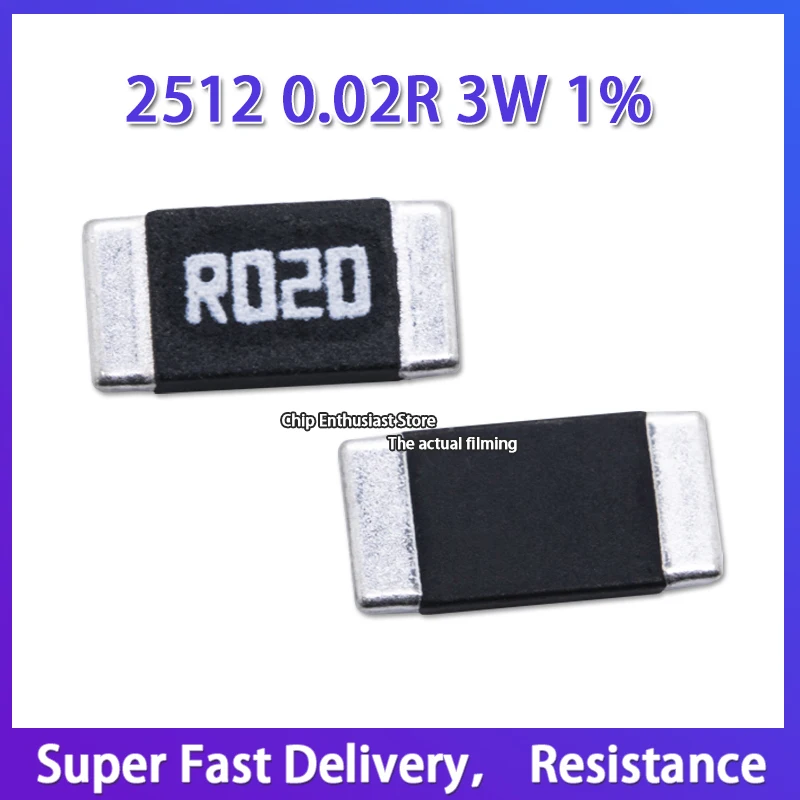 

20PCS 2512 0.02R 3W 1% 20mΩ High Power Sampling Resistance High precision resistor R020
