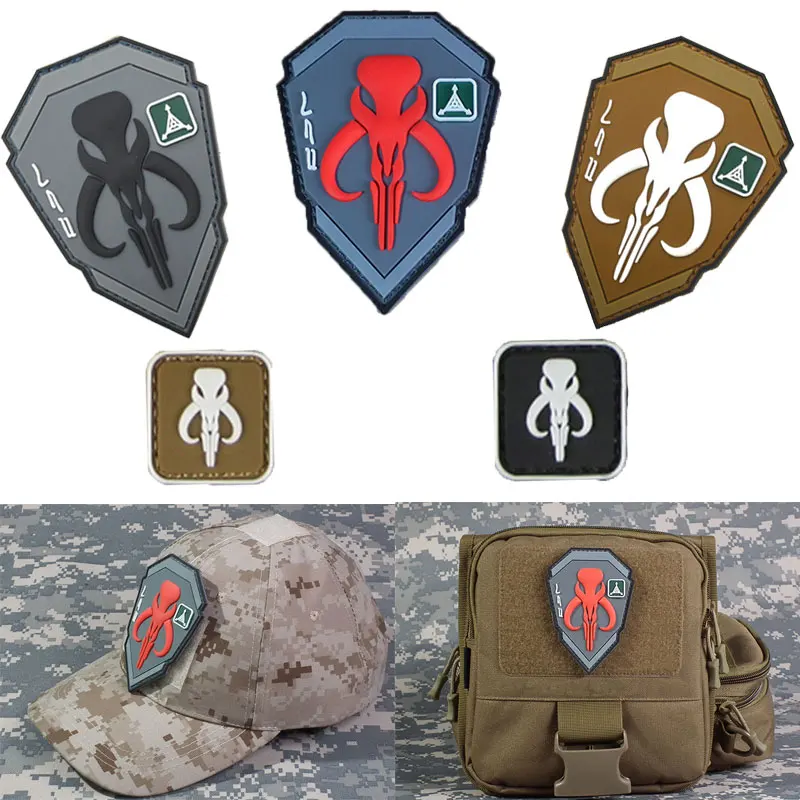 

Hook and Ring Bounty Hunter Patch Bounty Hunter Badge Pvc Armlet Military Enthusiasts Embroidery Patches Army Tactical Patches