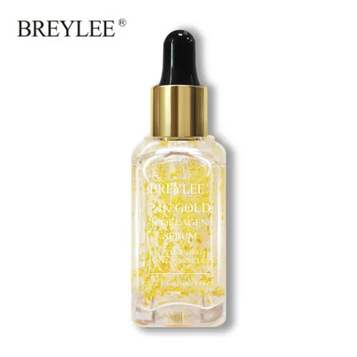 

BREYLEE 24k Gold Anti-Aging Serum Collagen Remove Wrinkles Face Essence Skin Care Lifting Firming Whitening Repairing Serum 17ml
