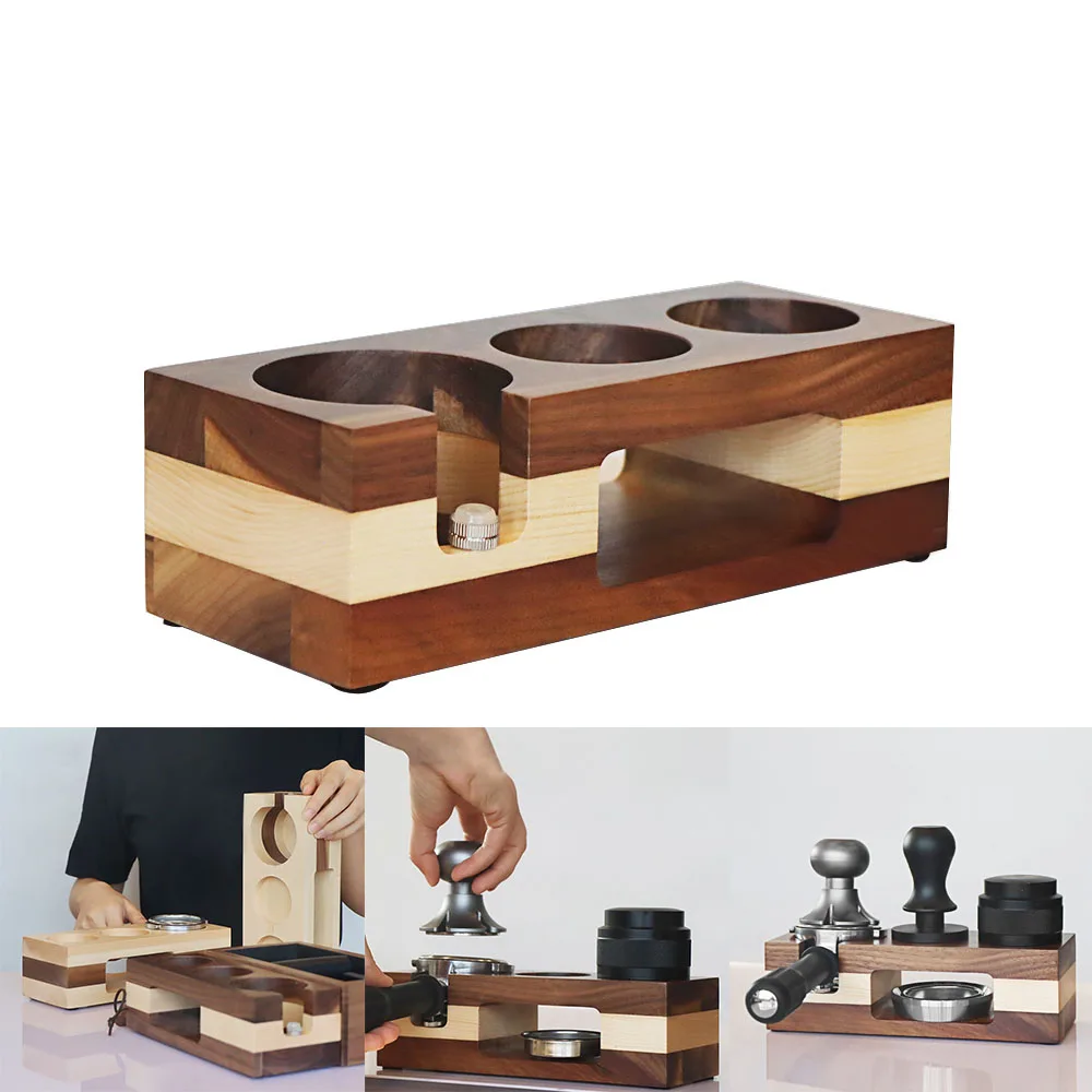 

Деревянный держатель для кофейных подставок, подставка для кофейных подставок, подставка для кофейного коврика из орехового ореха