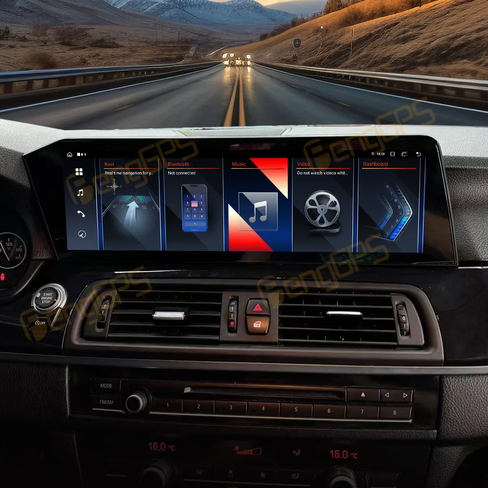 Автомобильная Мультимедийная система проигрыватель на Android 13 с GPS Wi-Fi для BMW 5 Series