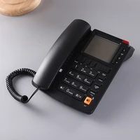 corded hotel telephone big screen landline phone with lcd fsk dtmf analog telephone set for home office corded caller id phones