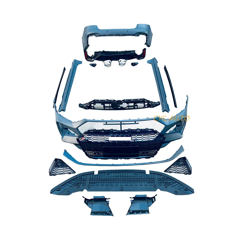 Бампер C8 RS7 боковая накладка на передний и задний бампер полный обвес подходит