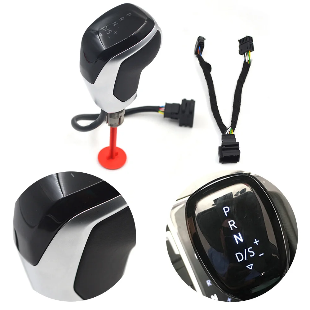 

Ручка электронной коробки передач для VW golf mk6 mk7 passat B7 B8 tiguan MK2, автоматический рычаг переключения передач, серебристый предмет