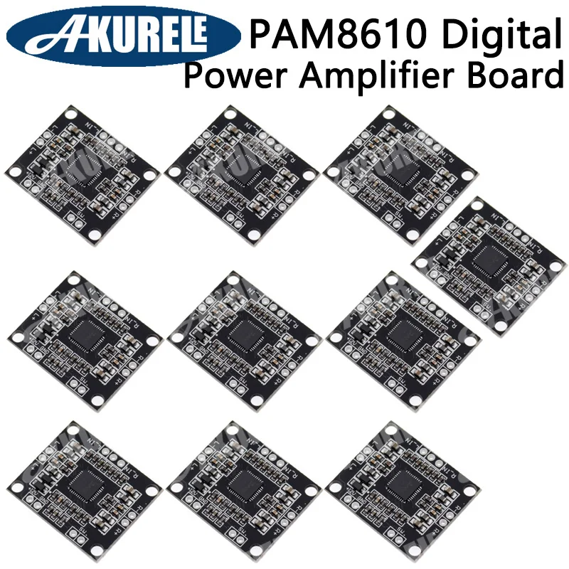 

Плата цифрового усилителя мощности PAM8610, 2x15 Вт двухканальный стерео мини-модуль усилителя мощности, миниатюрный динамик постоянного тока ...