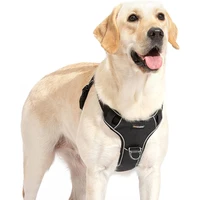reflective dog harness no pull pet puppy harness vest adjustable chest vest easy walk soft padded for small medium large dogs