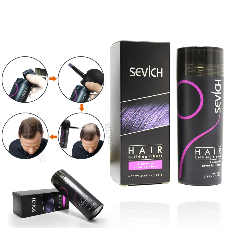 

10 Colors Sevich Hair Building Fiber Applicator Spray Instant Salon Hair Treatment Keratin Powder Hair Regeneration Fiber Thicke