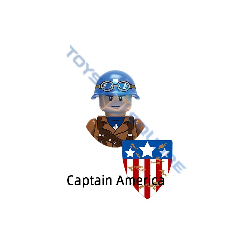 Модель Капитана Америка строительные блоки кубики MOC набор подарков игрушки для