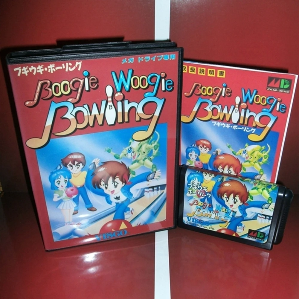 Боулинг Boogie Woogie с коробкой и руководством для 16-битного картриджа Sega MD Game система