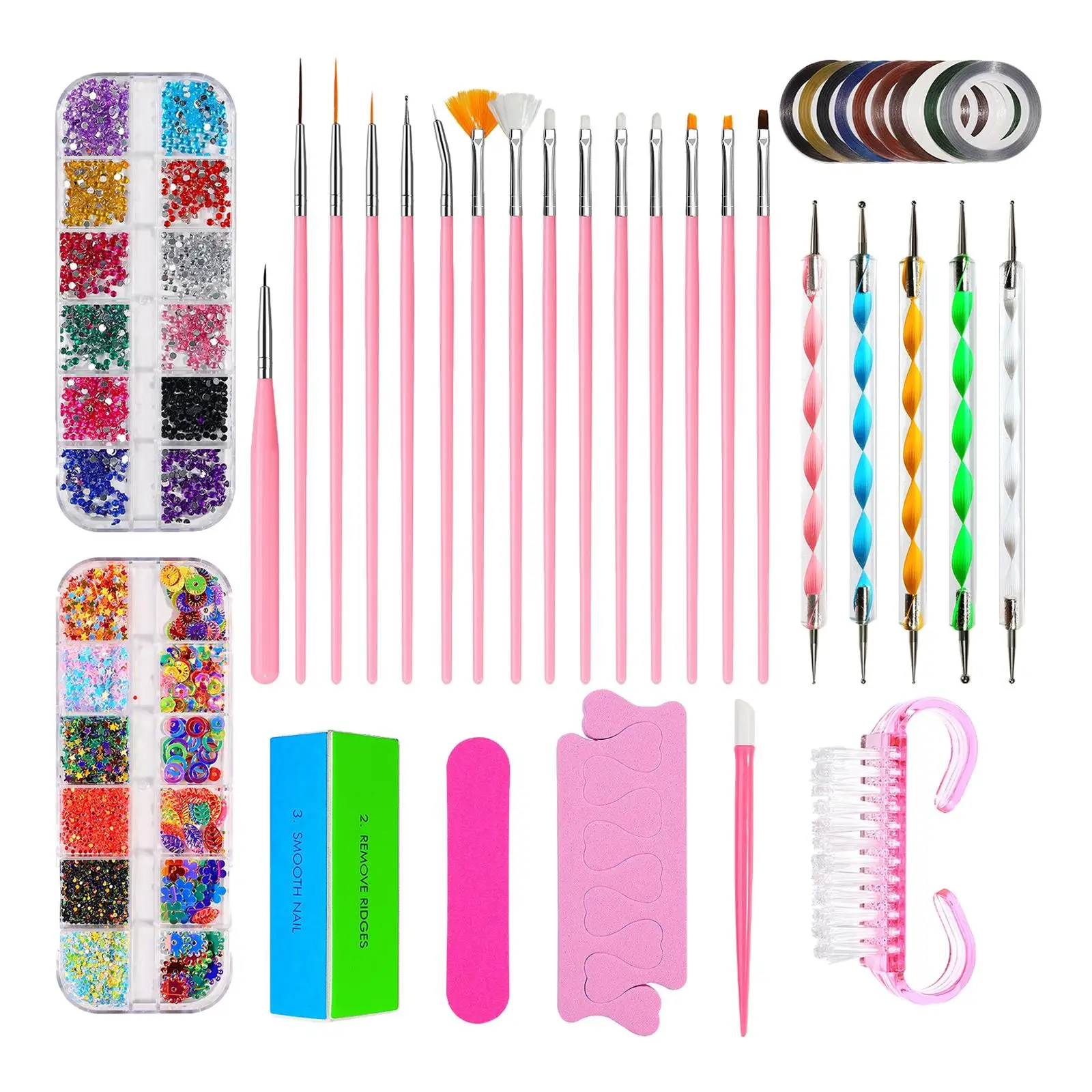 

Набор кистей для дизайна ногтей, для рисования, для дизайна ногтей, для самостоятельного наращивания ногтей