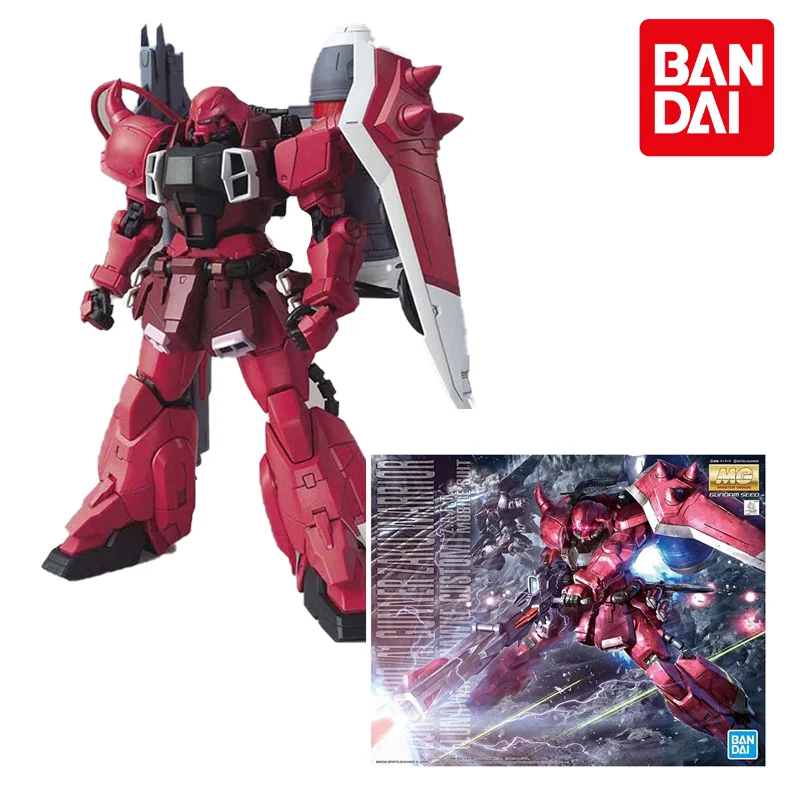 

Original Bandai Gundam Anime Figure MG 1/100 ZGMF-1000/A1 Red Gunner ZAKU Warrior Gundam Effects Anime Action Figures Toys