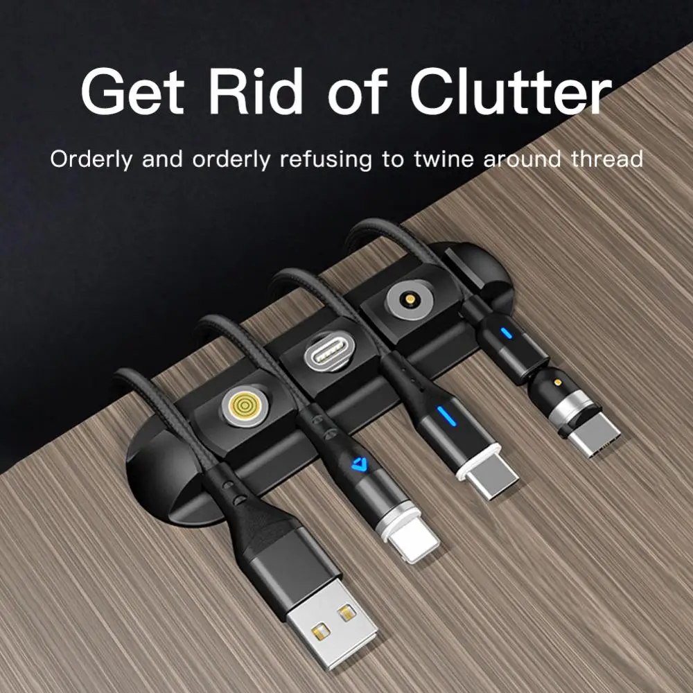 

Desktop Cable Manager Headphone Cable/Audio Cable/Network Cable/Data Cable Manager Universal Anti Loss Magnetic Cable Manager