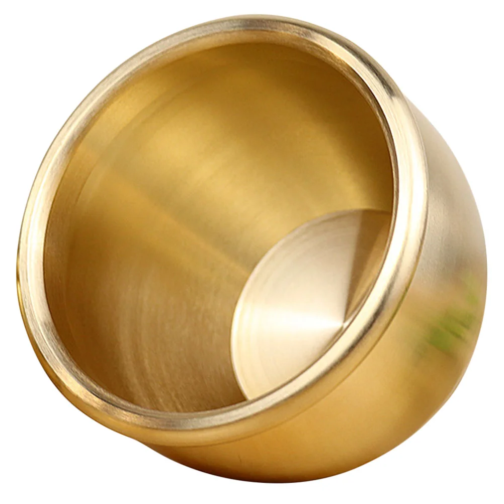 

Bowl Treasure Basin Chinese Good Fengshui Lucky Brass Luck Figurine Holder Statue Wealth Offering Decor Metal Fruit Censer