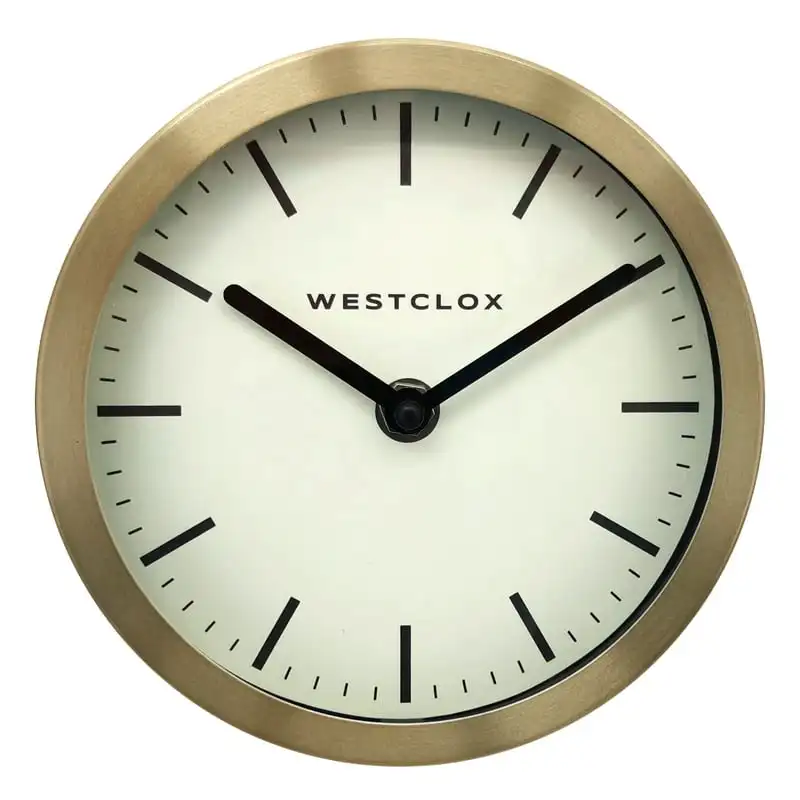 

Metal Gold Analog Quartz Accurate Table/Wall Clock - Accurate Timekeeping