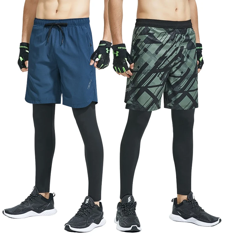 

2 шт./комплект, мужские Компрессионные спортивные штаны