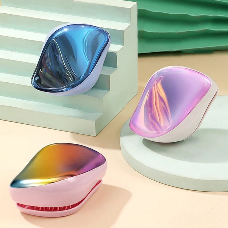 

Женская щетка для волос, массажная Расческа с воздушной подушкой, маленькая расческа для распутывания волос, Антистатическая Массажная щет...