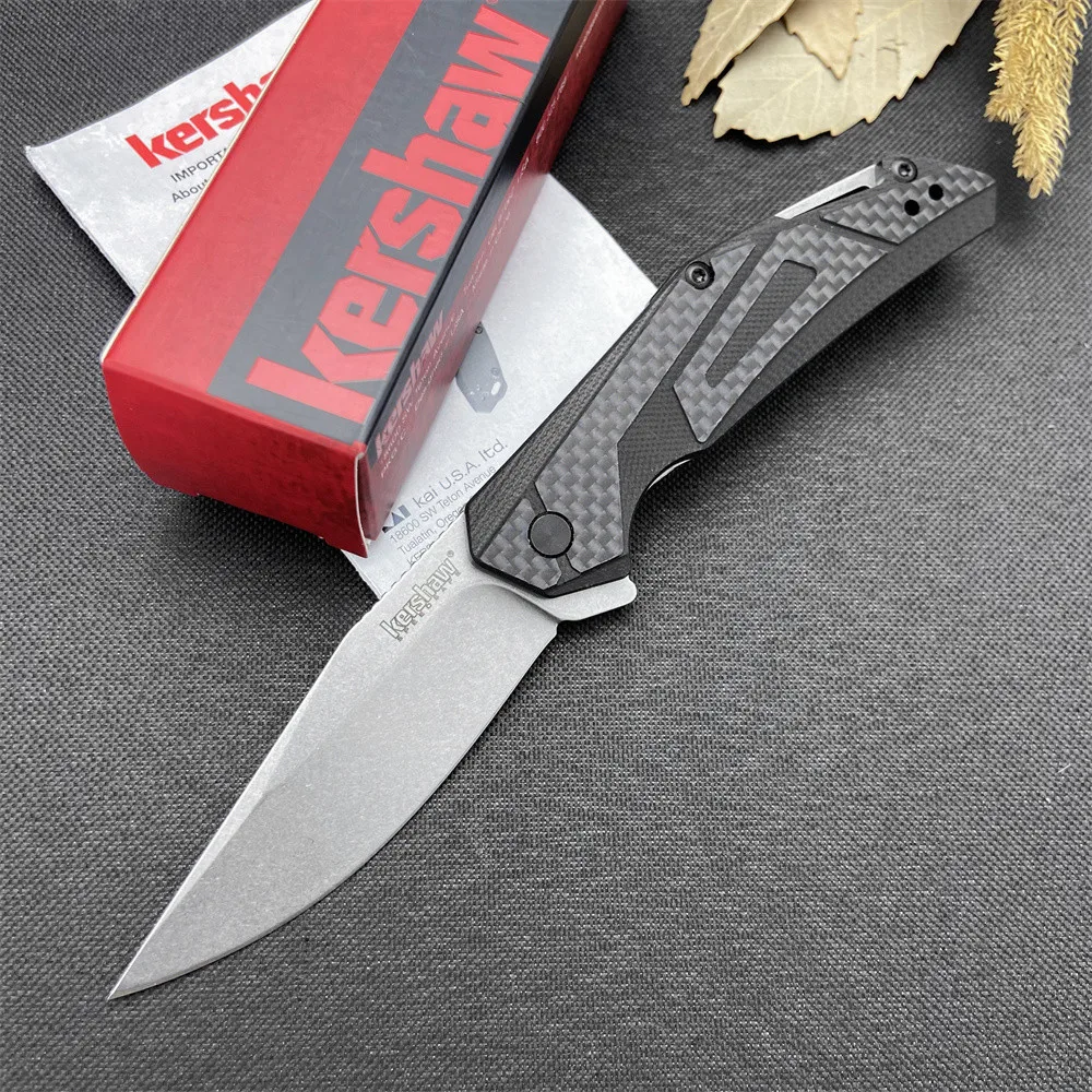 

Everyday Carry Kershaw 1370 Camshaft Flipper Folding Knife 3" Stainless Steel Stonewashed Clip Outdoor Tactical Hunting Knife