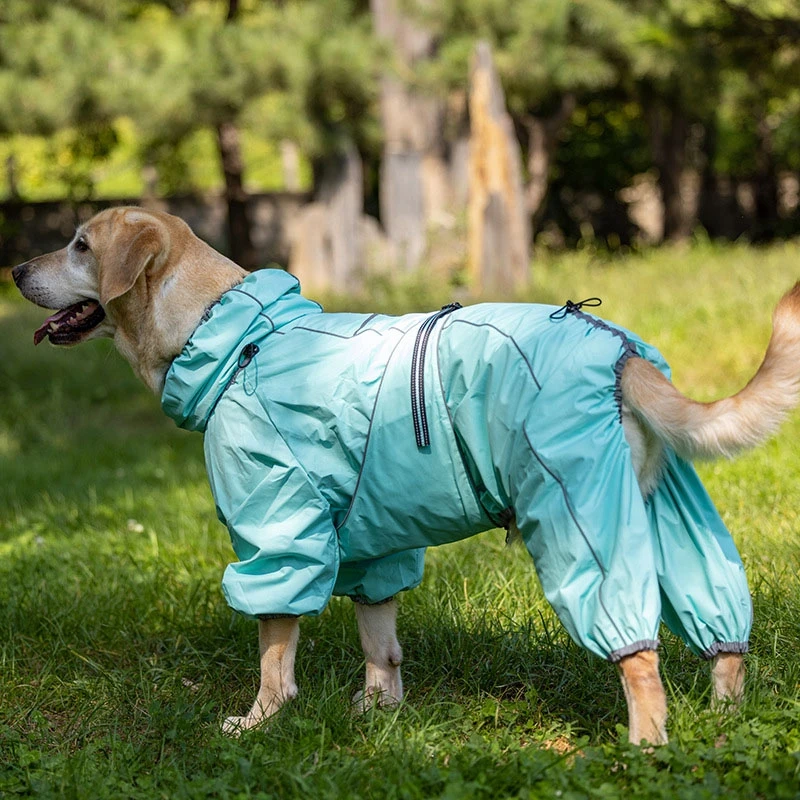 For Large Dogs Soft Breathable Snow-proof Windproof Pet Rain Jacket Safety Waterproof Outdoor Dog Coat With Legs