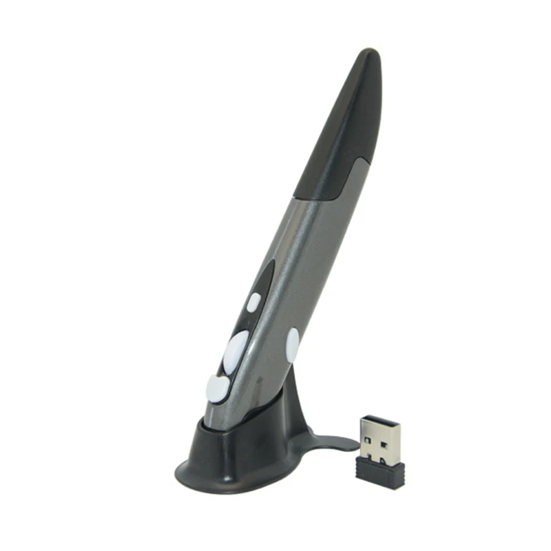 

New 2.4G Wireless Mouse Pen Personality Creative Vertical Pen-Shaped Stylus Battery Mouse Suitable For PC And Laptop Mice Pen